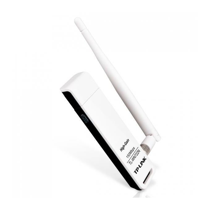 TP-LINK USB klient TL-WN722N 2.4GHz, 150Mbps, zewnętrzna, USB anténa, 802.11n