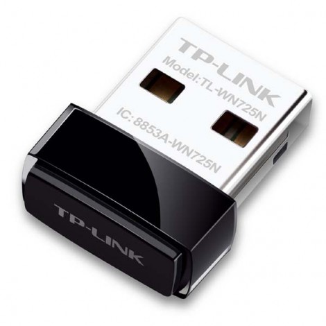 TP-LINK nano USB klient TL-WN725N 2.4GHz, 150Mbps, zintegrowana anténa, 802.11n TP-LINK nano USB klient TL-WN725N 2.4GHz, 150Mbps, zintegrowana anténa, 802.11n