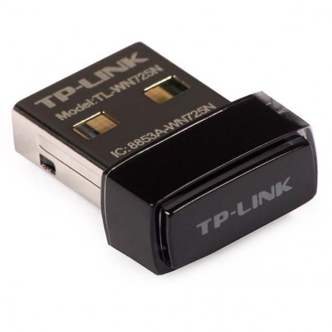 TP-LINK nano USB klient TL-WN725N 2.4GHz, 150Mbps, zintegrowana anténa, 802.11n TP-LINK nano USB klient TL-WN725N 2.4GHz, 150Mbps, zintegrowana anténa, 802.11n
