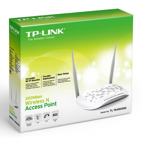 TP-LINK access point TL-WA801N 2.4GHz, extender/ wzmacniacz, PoE, 300Mbps, zewnętrzna, USB anténa, 802.11n, TP-LINK access point TL-WA801N 2.4GHz, extender/ wzmacniacz, PoE, 300Mbps, zewnętrzna, USB anténa, 802.11n,