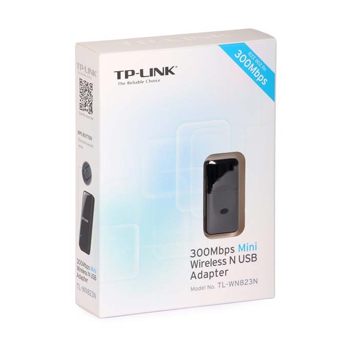 TP-LINK USB klient TL-WN823N 2.4GHz, 300Mbps, zintegrowana anténa, 802.11n, soft AP(Wi-Fi Hotspot), WPS
