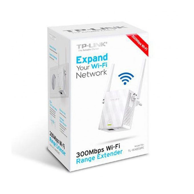 TP-LINK extender/ wzmacniacz TL-WA855RE 2.4GHz, access point, 300Mbps, zewnętrzna anténa, 802.11n, Most Ethernet, WPS