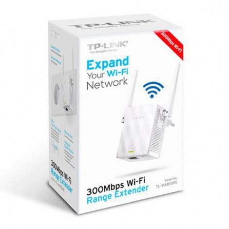TP-LINK extender/ wzmacniacz TL-WA855RE 2.4GHz, access point, 300Mbps, zewnętrzna anténa, 802.11n, Most Ethernet, WPS TP-LINK extender/ wzmacniacz TL-WA855RE 2.4GHz, access point, 300Mbps, zewnętrzna anténa, 802.11n, Most Ethernet, WPS