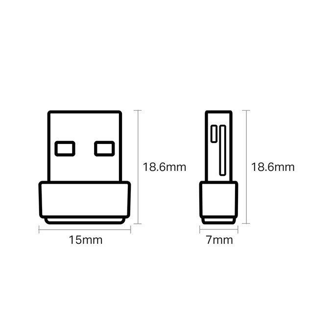 TP-LINK USB klient Archer T2U Nano 2.4GHz i 5GHz, 600Mbps, zintegrowana anténa, 802.11ac, dual-band, nano design