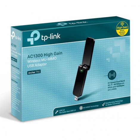TP-LINK USB klient Archer T4U 2.4GHz i 5GHz, IPv6, 1300Mbps, zintegrowana anténa, 802.11ac, Ultra szybki adapter USB, TP-LINK USB klient Archer T4U 2.4GHz i 5GHz, IPv6, 1300Mbps, zintegrowana anténa, 802.11ac, Ultra szybki adapter USB,