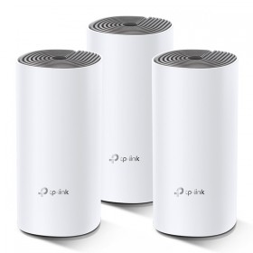 TP-LINK Wifi Mesh kit Deco E4(3-pack) 2.4GHz i 5GHz, access point, IPv6, 1200Mbps, zintegrowana anténa, 802.11ac, 