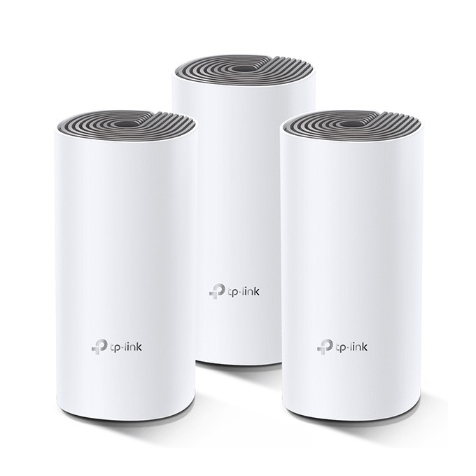TP-LINK Wifi Mesh kit Deco E4(3-pack) 2.4GHz i 5GHz, access point, IPv6, 1200Mbps, zintegrowana anténa, 802.11ac, 