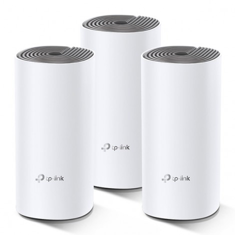 TP-LINK Wifi Mesh kit Deco E4(3-pack) 2.4GHz i 5GHz, access point, IPv6, 1200Mbps, zintegrowana anténa, 802.11ac, TP-LINK Wifi Mesh kit Deco E4(3-pack) 2.4GHz i 5GHz, access point, IPv6, 1200Mbps, zintegrowana anténa, 802.11ac,