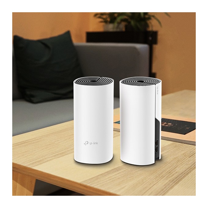 TP-LINK Wifi Mesh kit Deco M4(2-pack) 2.4GHz i 5GHz, access point, IPv6, 1200Mbps, zintegrowana anténa, 802.11ac, 