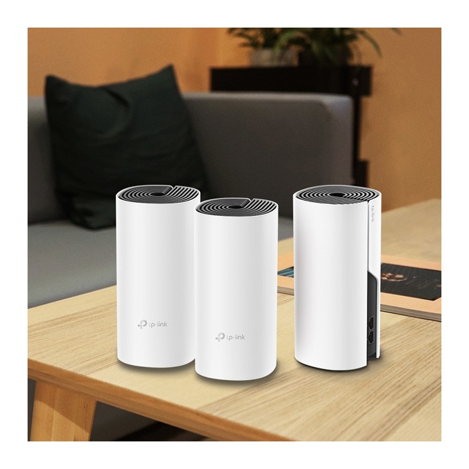TP-LINK Wifi Mesh kit Deco M4(3-pack) 2.4GHz i 5GHz, access point, IPv6, 1200Mbps, wbudowana anténa, 802.11ac, 3-Pack, 