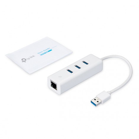 TP-LINK Gigabitowa karta sieciowa + HUB UE330 1000Mbps, 3x USB 3.0 HUB, Plug and Play TP-LINK Gigabitowa karta sieciowa + HUB UE330 1000Mbps, 3x USB 3.0 HUB, Plug and Play