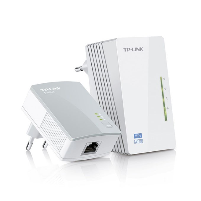 TP-LINK powerline (LAN przez 230V) TL-WPA4220 KIT 2.4GHz, extender/ wzmacniacz, 600Mbps, Wifi Clone