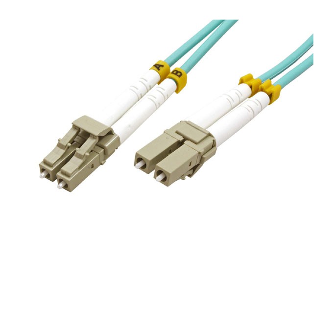 Optyczny Patch Cord Multi mod (50/125), LC-LC - 3m, niebiesko-zielony, economy, EOL