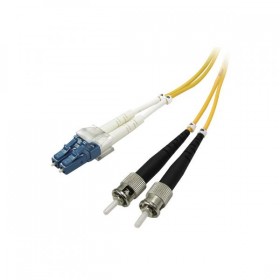 Optyczny Patch Cord Single mod (9/125), 2xLC - 2xST, 1m, economy