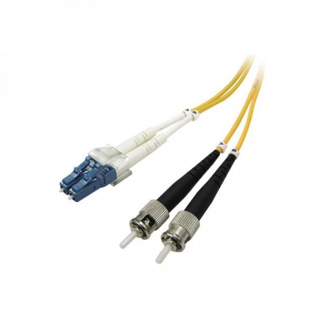 Optyczny Patch Cord Single mod (9/125), 2xLC - 2xST, 1m, economy Optyczny Patch Cord Single mod (9/125), 2xLC - 2xST, 1m, economy