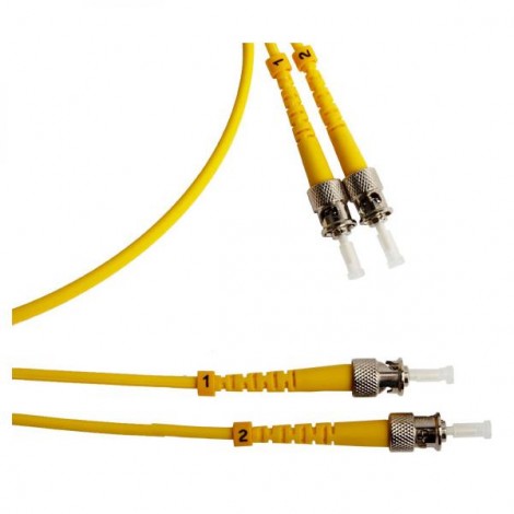 Optyczny Patch Cord Single mod (9/125), 2xST - 2xST, 2m, economy Optyczny Patch Cord Single mod (9/125), 2xST - 2xST, 2m, economy
