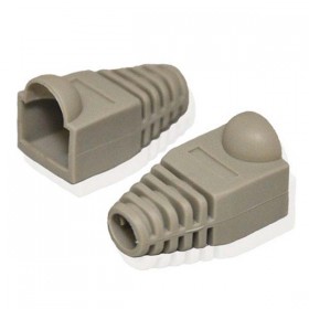 Pokrywa ochronna RJ45, cena za 1 szt., szara, 100-pack, z osłonką zastrzasku