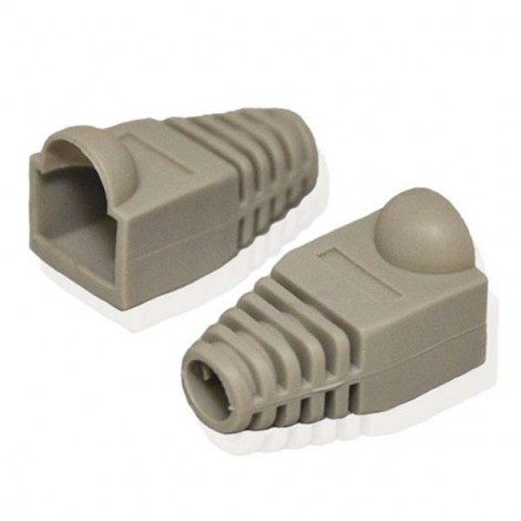 Pokrywa ochronna RJ45, cena za 1 szt., szara, 100-pack, z osłonką zastrzasku Pokrywa ochronna RJ45, cena za 1 szt., szara, 100-pack, z osłonką zastrzasku