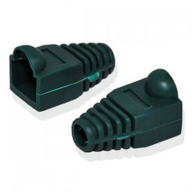 Pokrywa ochronna RJ45, zielona, 100-pack, z osłoną zatrzasku, cena za 1 szt