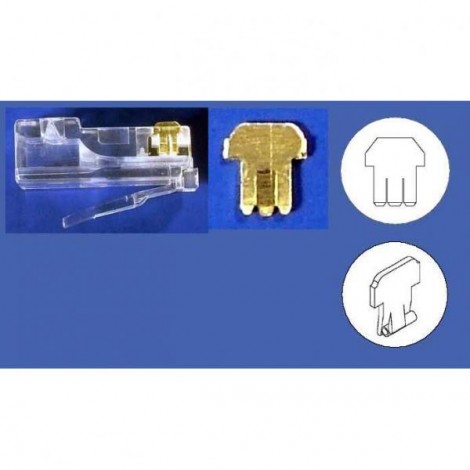 Konektor RJ45 Cat5e, drut, cana za 1 szt, 100-pack Konektor RJ45 Cat5e, drut, cana za 1 szt, 100-pack
