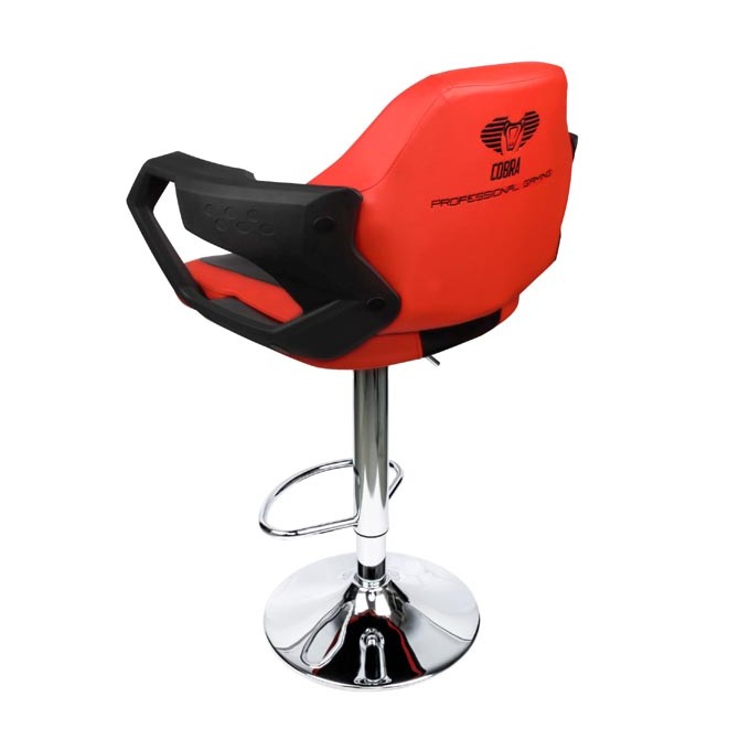 Hoker hoker, krzesło barowe E-blue COBRA, czerwony, 2szt w opakowaniu, cena za 2-pack