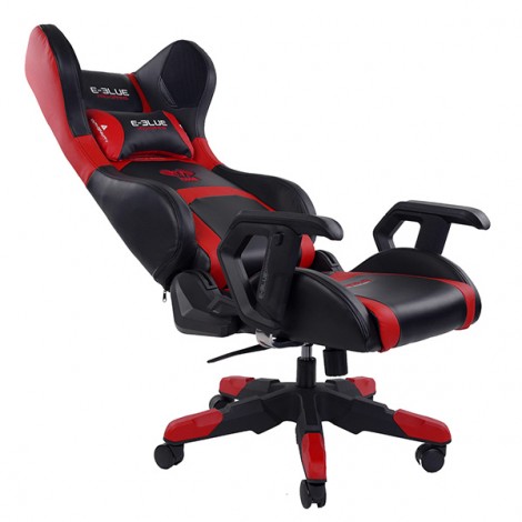 Dla gracza fotel E-blue COBRA, czerwona, Bluetooth