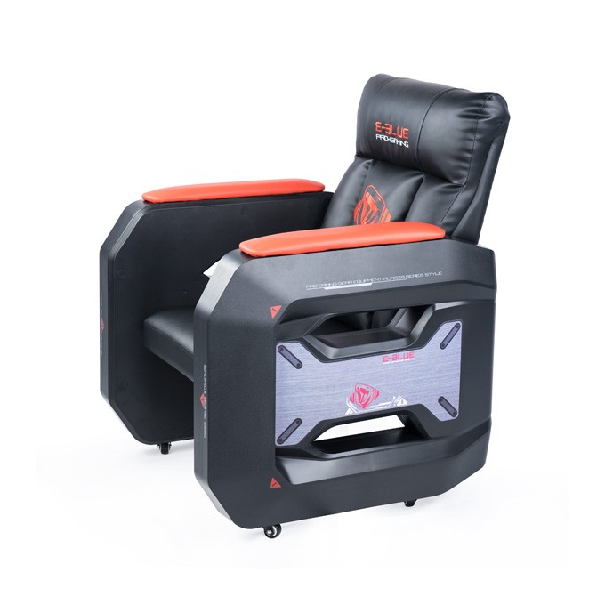 Dla gracza sofa E-blue Auroza EEC338, czarno-czerwona