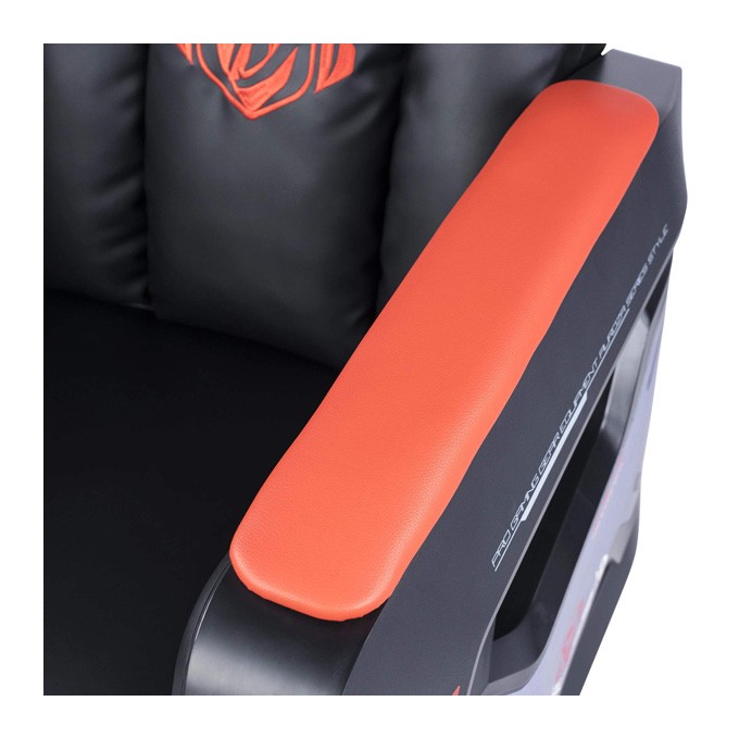 Dla gracza sofa E-blue Auroza EEC338, czarno-czerwona