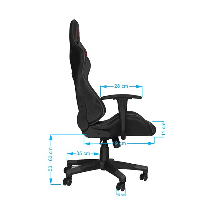 Dla gracza fotel Marvo CH-106, czarna