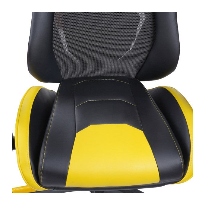 Dla gracza fotel Marvo CH-133, czarna, zagłówek i poduszka lędźwiowa