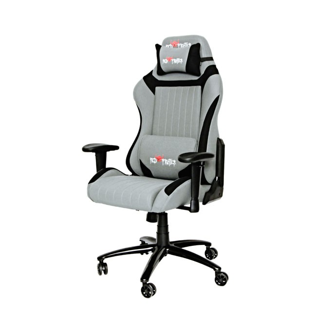 Dla gracza fotel Red Fighter C3, szara, odczepiany zagłówek