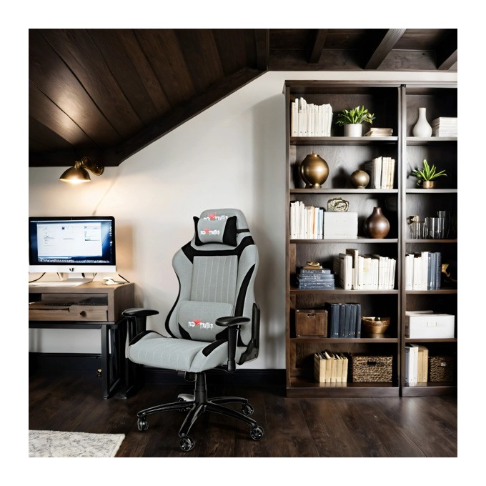 Dla gracza fotel Red Fighter C3, szara, odczepiany zagłówek