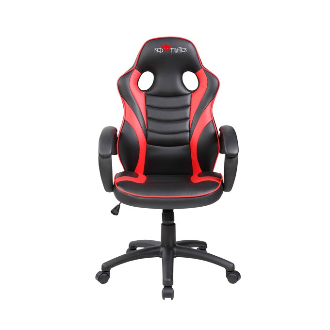 Fotel Red Fighter C6, czarno-czerwona