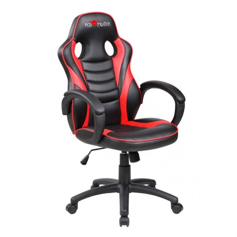 Fotel Red Fighter C6, czarno-czerwona