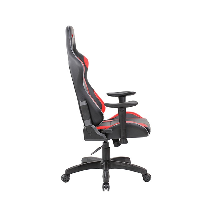 Dla gracza fotel Red Fighter C8, czarna, odczepiany zagłówek, podświetlenie RGB, EOL