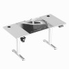 ULTRADESK Biurko dla gracza LEVEL V2 WHITE, 140x68cm, 72-117cm, elektycznie regulowany, z podkładką pod mysz XXL, 