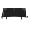 ULTRADESK Biurko dla gracza Ultradesk CRUISER BLACK, 160x70 cm, 66-82 cm, uchwyt na słuchawki, 3 otwory na kable, 
