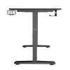 ULTRADESK Biurko dla gracza Ultradesk CRUISER BLACK, 160x70 cm, 66-82 cm, uchwyt na słuchawki, 3 otwory na kable, 