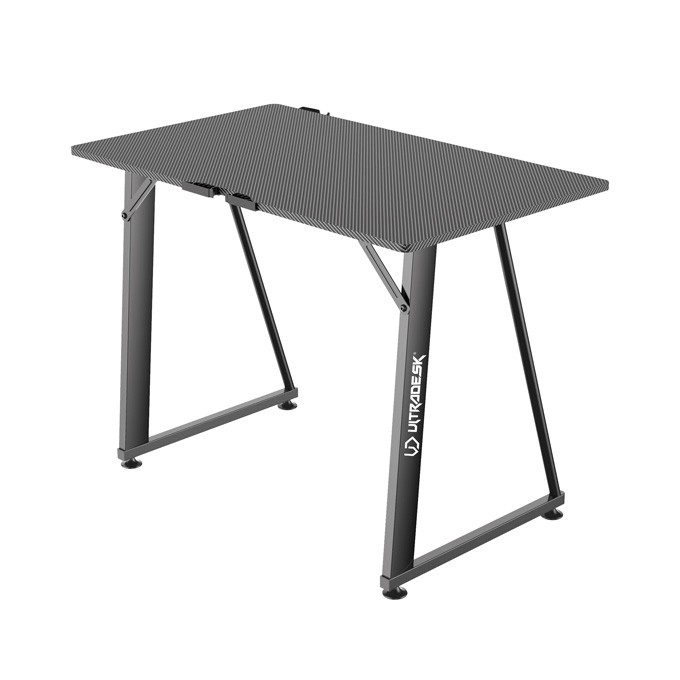 ULTRADESK Biurko dla gracza ENTER V2, 100x60 cm, 75cm, z uchwytem na słuchawki, kompaktowy rozmiar