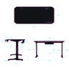 ULTRADESK Biurko dla gracza FRAG - WHITE V3, 140x60 cm, 76 cm, z podkładką pod mysz, uchwyt na słuchawki i napój