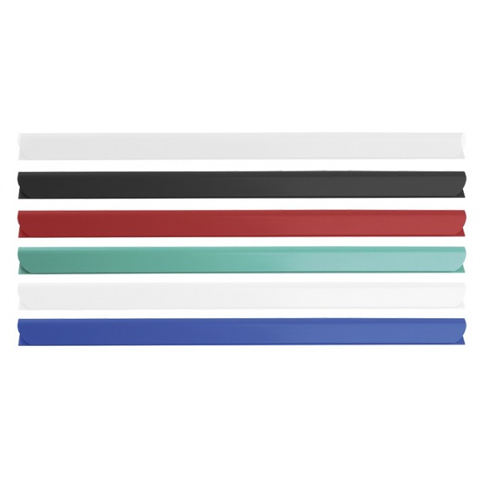 Listwa zaciskająca DONAU, PVC, A4, 6mm, do 60 kartek, transparentna