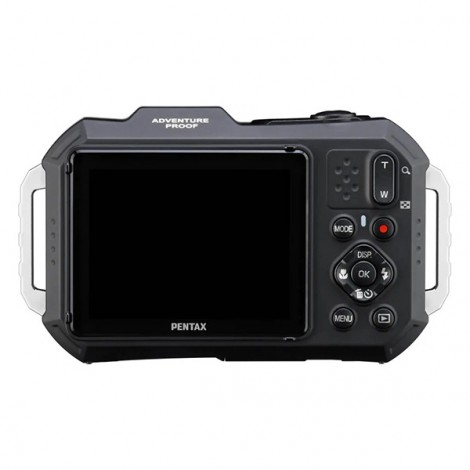 Aparat WG 1000 kompaktní, 4,9-19,6 mm (odpowiednik  35 mm, około 27-108 mm) Pentax, 13,35Mpx, CMOS, 02154, szary, 