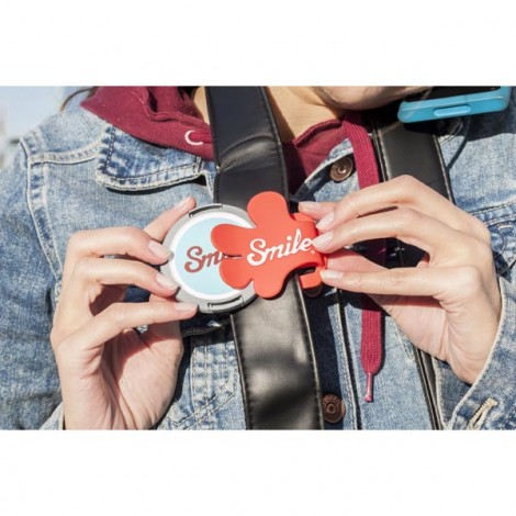 Smile klips do mocowania osłony obiektywu Giveme5, czerwony, 16400, EOL