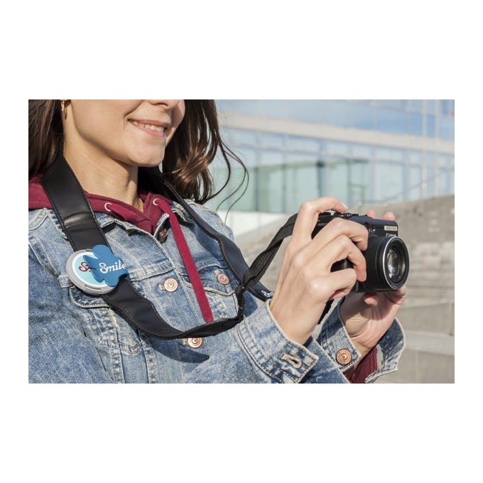 Smile klips do mocowania osłony obiektywu Giveme5, niebieski, 16401, EOL