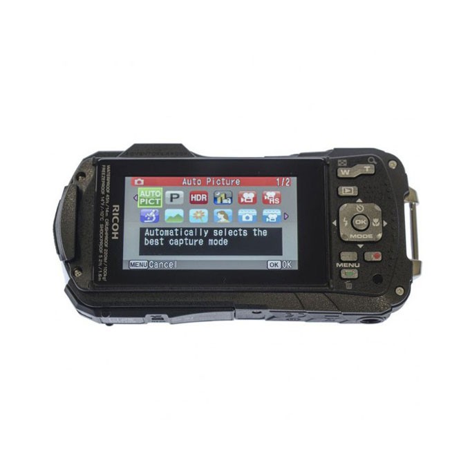 Aparat kompaktowy, WG-60, Ricoh, 383200, czerwony, Kit (NEOPRENE CASE + FLOATING STRAP)