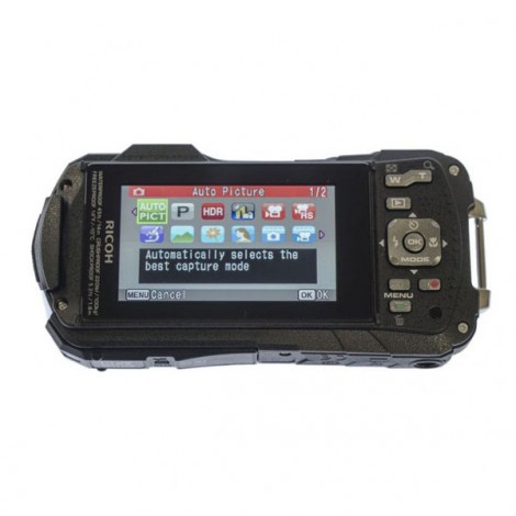 Aparat kompaktowy, WG-60, Ricoh, 383200, czerwony, Kit (NEOPRENE CASE + FLOATING STRAP)