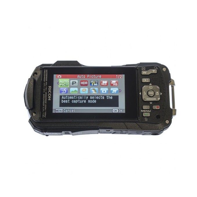 Aparat kompaktowy, WG-60, Ricoh, 3832, czerwony