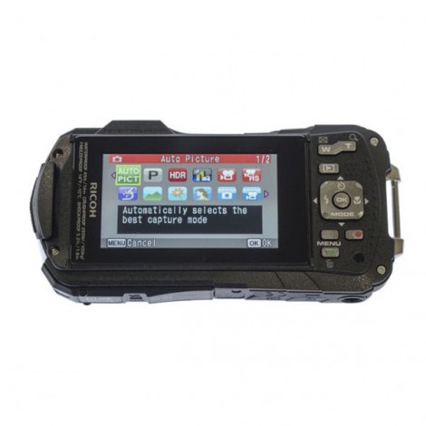 Aparat kompaktowy, WG-60, Ricoh, 3832, czerwony