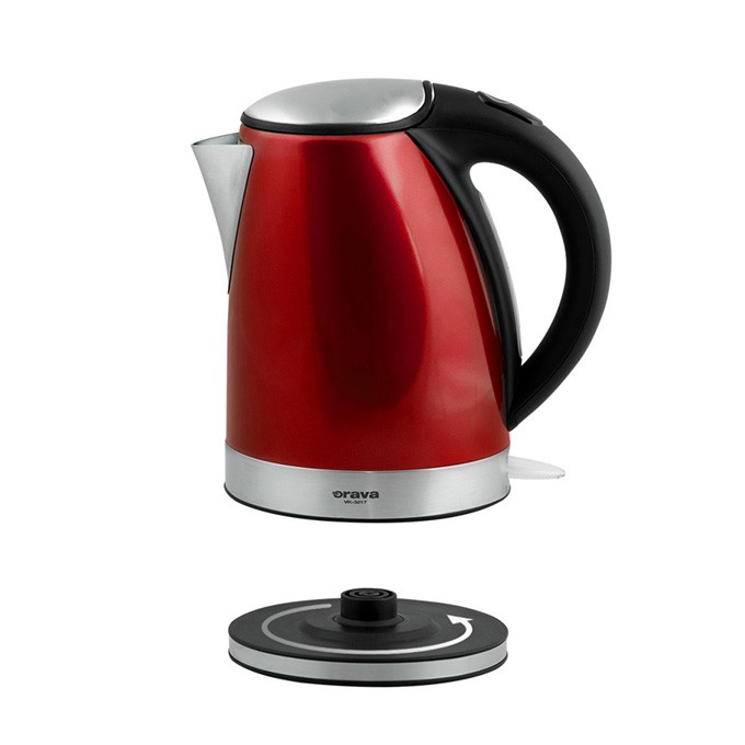 Czajnik ze stali nierdzewnej VK-3217 R, 2000W, czerwona, Orava
