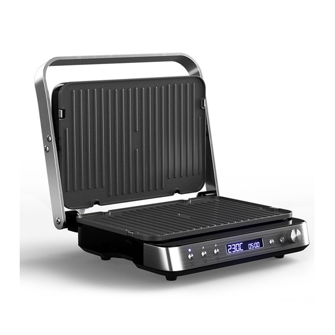 Cyfrowy elektryczny grill kontaktowy Grillchef-3, 2000W, Orava